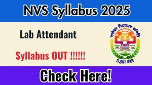 NVS Lab Attendant Syllabus 2025 Out Direct Link to Download Syllabus PDF here NVS Lab Attendant Syllabus 2025 Out Direct Link to Download Syllabus PDF here