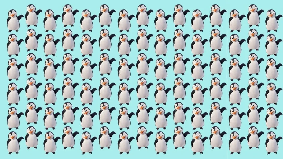 Only 1% Can Find the Odd Penguin in This Mind-Bending Optical Illusion!