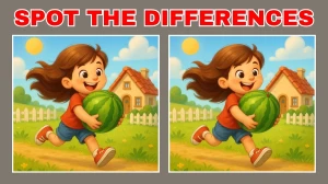 Only smart people can spot 3 differences between the Girl with Watermelon pictur...