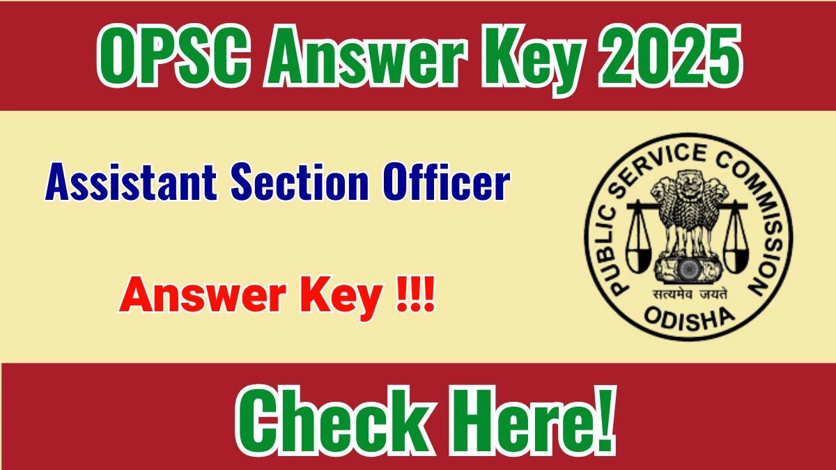 OPSC ASO Answer Key 2025 – Check and Download at opsc.gov.in