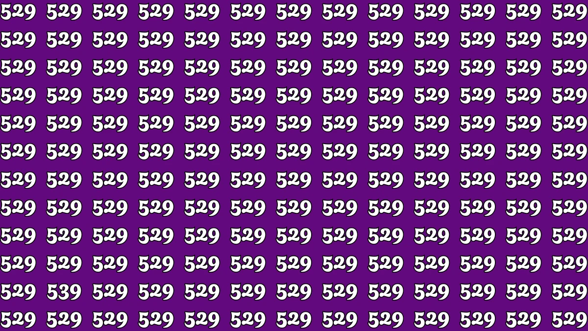 Optical Illusion 8 Seconds Challenge: Only People with Eagle Eyes Can spot the Number 539