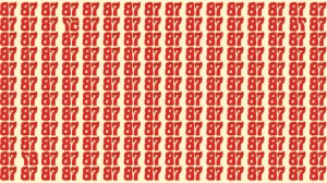 Optical Illusion: Can You Spot the 3 Inverted Numbers Among 87s within 12 Second...
