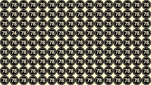 Optical Illusion Eye Test Challenge: Within 7 Seconds Spot The Number 74 and 79 ...