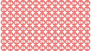 Optical Illusion Eye Test Challenge: Within 8 Seconds Spot The Number 25 and 42 ...