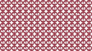 Optical Illusion Eye Test Challenge: Within 8 Seconds Spot The Number 43 and 54 ...