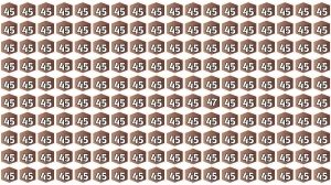 Optical Illusion Find it Out: Within 5 Seconds Spot The Number 47 among 45