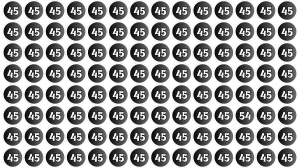 Optical Illusion Find it Out: Within 5 Seconds Spot The Number 54 among 45.
