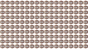 Optical Illusion Find it Out: Within 5 Seconds Spot The Number 99 among 88