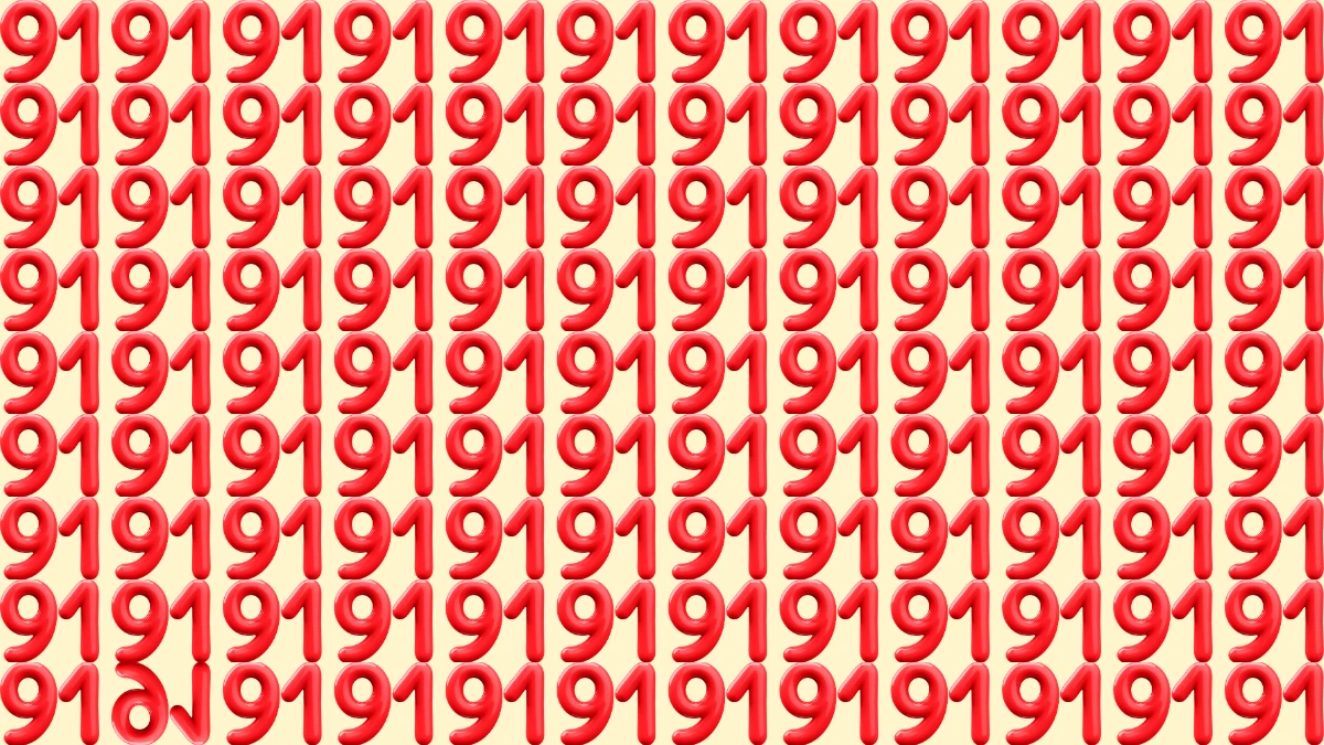 Optical Illusion IQ Test: Are You A Genius? Within 5 Seconds Spot The Inverted 91 among 91