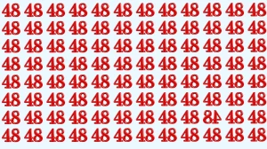 Optical Illusion IQ Test: Are You A Genius? Within 6 Seconds Spot The Inverted 4...