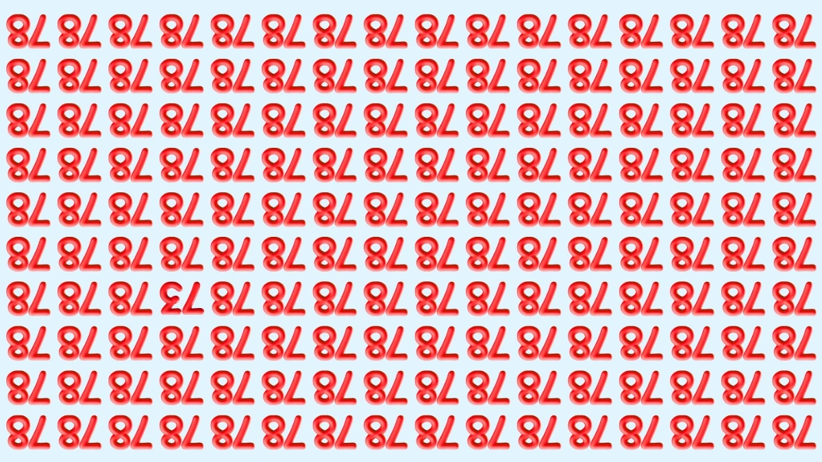 Optical Illusion IQ Test: Are You A Genius? Within 8 Seconds Spot The Inverted 73 among Inverted 78