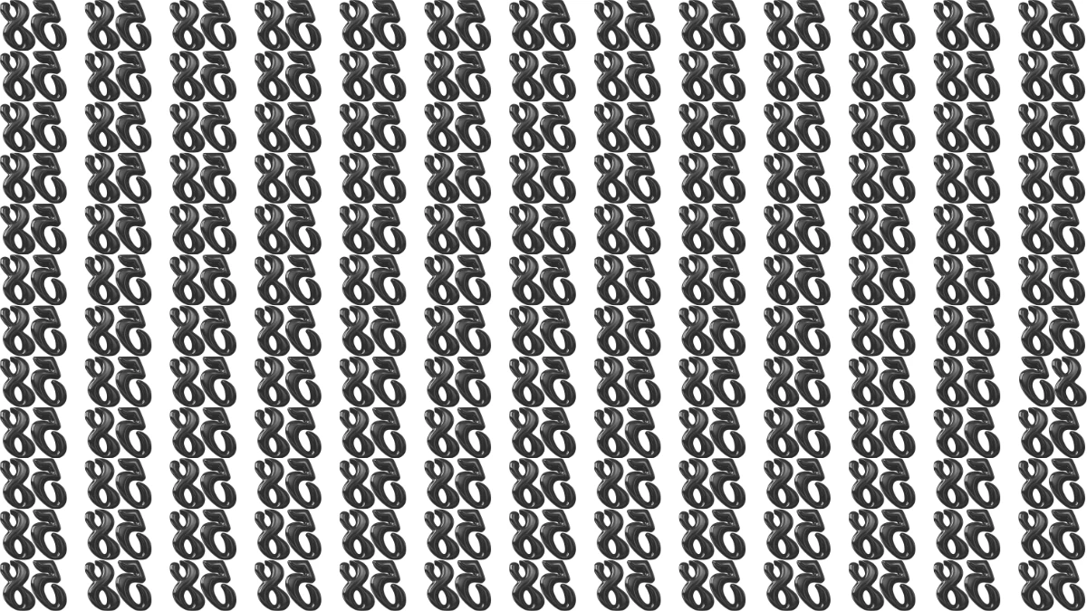 Optical Illusion IQ Test: Are You A Genius? Within 8 Seconds Spot The Inverted 85 among 58