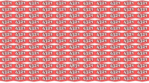 Optical Illusion Puzzle IQ Test: Within 6 Seconds Spot The Number 4831 among 432...