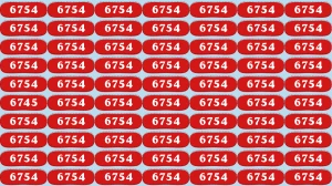 Optical Illusion Puzzle IQ Test: Within 6 Seconds Spot The Number 6745 among 675...