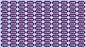 Optical Illusion Puzzle IQ Test: Within 7 Seconds Spot The Number 2780 among 270...