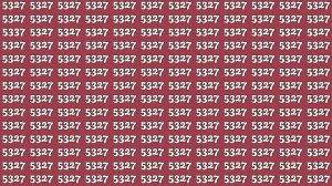 Optical Illusion Puzzle IQ Test: Within 7 Seconds Spot The Number 5337 among 532...