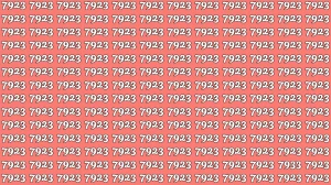 Optical Illusion Puzzle IQ Test: Within 7 Seconds Spot The Number 7933 among 792...