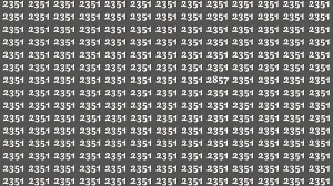 Optical Illusion Puzzle IQ Test: Within 8 Seconds Spot The Number 2857 among 235...