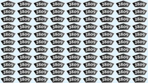 Optical Illusion Puzzle IQ Test: Within 8 Seconds Spot The Number 3899 among 380...