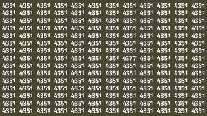 Optical Illusion Puzzle IQ Test: Within 8 Seconds Spot The Number 4377 among 435...