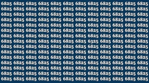 Optical Illusion Puzzle IQ Test: Within 8 Seconds Spot The Number 6325 among 682...