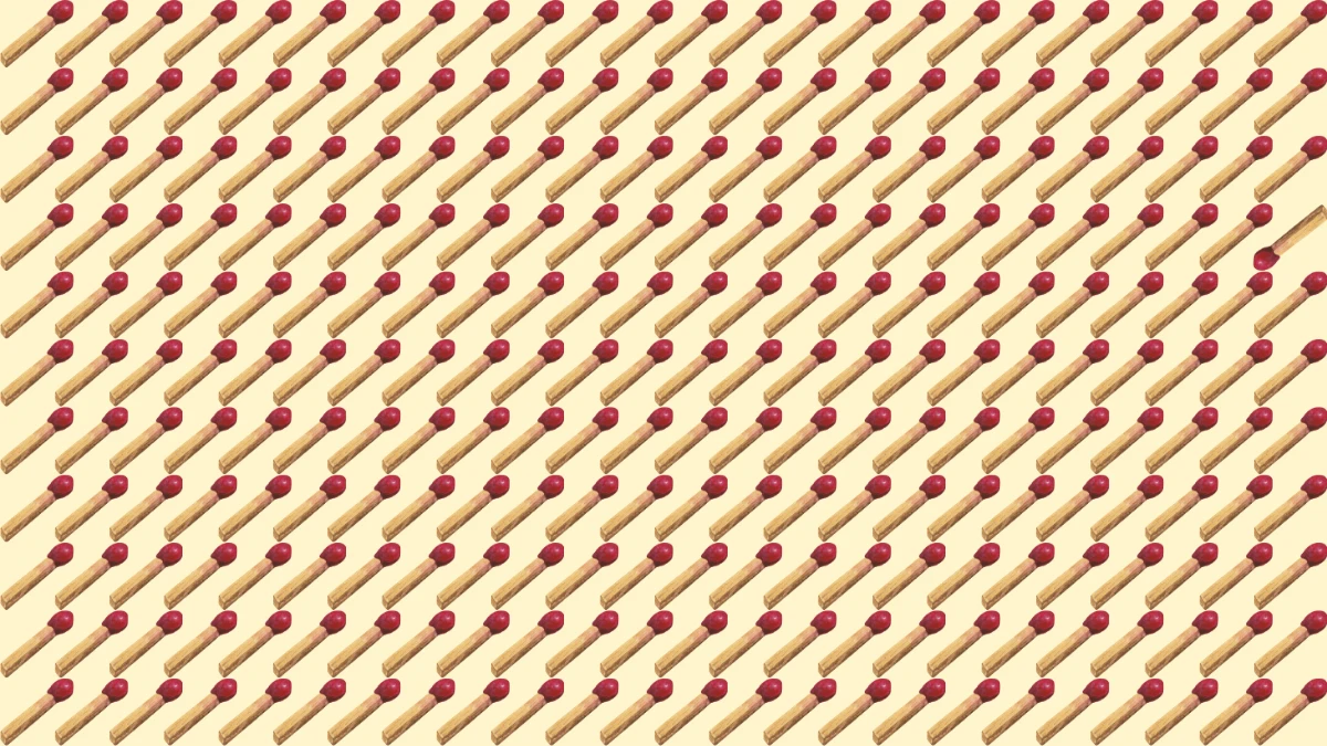 Optical Illusion Test: Find the hidden odd Matchstick in this picture puzzle under 10 Secs! Visual Attention Skills for Kids