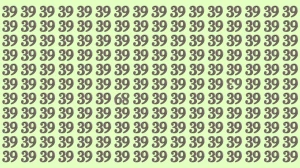Optical Illusion: Within 10 Seconds Spot The 2 Inverted Numbers among 39s