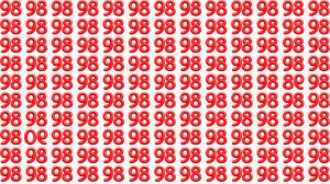 Optical Illusion: Within 10 Seconds Spot The 2 Inverted Numbers among 98s
