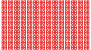 Optical Illusion: Within 10 seconds Spot the Number 08 and 66 among 88