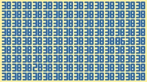 Optical Illusion: Within 10 Seconds Spot The Numbers 28 and 86 among 38s