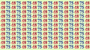 Optical Illusion: Within 6 Seconds Spot The Number 77 among 48 and 75