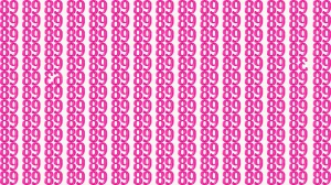 Optical Illusion: Within 8 Seconds Spot The 2 Inverted Numbers among 89s