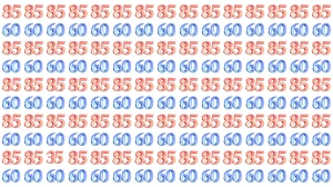 Optical Illusion: Within 9 Seconds Spot The Number 35 among 60 and 85