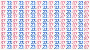 Optical Illusion: Within 9 Seconds Spot The Number 37 among 22 and 87