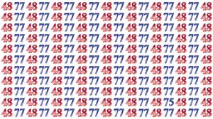 Optical Illusion: Within 9 Seconds Spot The Number 75 among 77 and 48