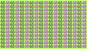 Optical Illusion: Within 9 Seconds Spot The Number 98 among 65 and 68