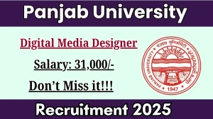 Panjab University Digital Media Designer Recruitment 2025 - Apply Online