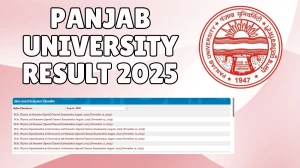 Panjab University Result 2025 Out at puchd.ac.in Direct Link to Download 1st, 2nd, 3rd, and 4th Semester Result