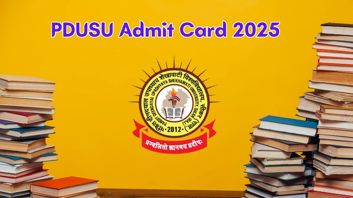 PDUSU Admit Card 2025 OUT shekhauniexam.in Check PDUSU UG Course Hall Ticket Details Here PDUSU Admit Card 2025 OUT shekhauniexam.in Check PDUSU UG Course Hall Ticket Details Here