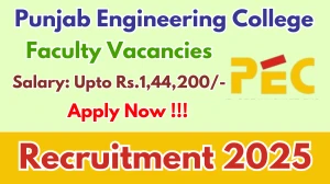 PEC Faculty Recruitment 2025 - Apply Offline for 56 Posts