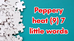 Peppery heat 7 Little Words 9 letters Answer