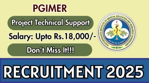 PGIMER Project Technical Support I Recruitment 2025 - Apply Offline