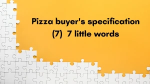 Pizza buyer's specification 7 Little Words 7 letters Answer