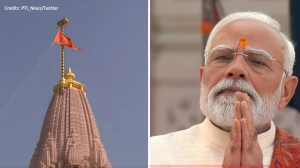 PM Modi, RSS Chief Bhagwat Hoist Flag at Ayodhya Temple Around Noon