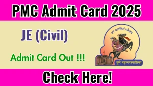 PMC JE (Civil) Admit Card 2025 - Download Here PMC JE (Civil) Admit Card 2025 - Download Here