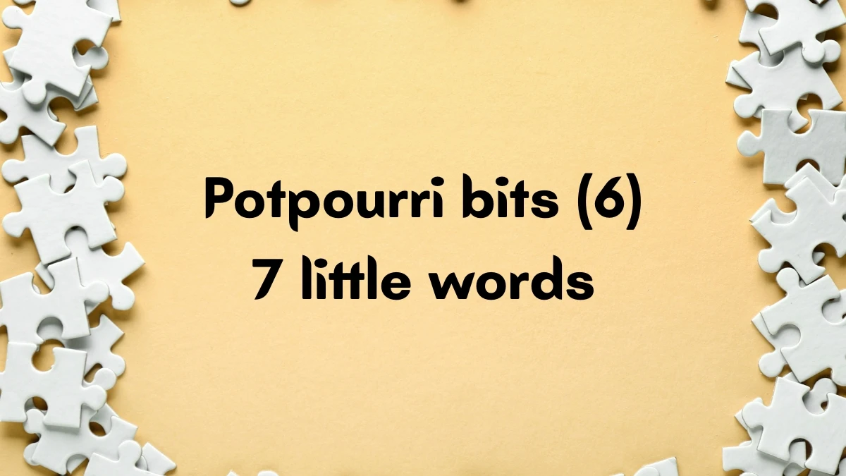 Potpourri bits 7 Little Words 6 letters Answer
