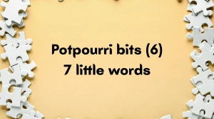 Potpourri bits 7 Little Words 6 letters Answer