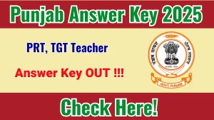 Punjab PRT, TGT Teacher Answer Key 2025 Released – Download at ssapunjab.org