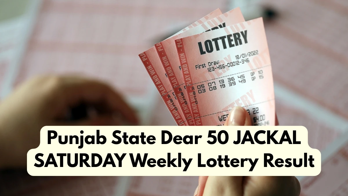 Punjab State Dear 50 JACKAL SATURDAY Weekly Lottery Result 29.11.2025 6 PM OUT Check Winning Numbers and Prize Details