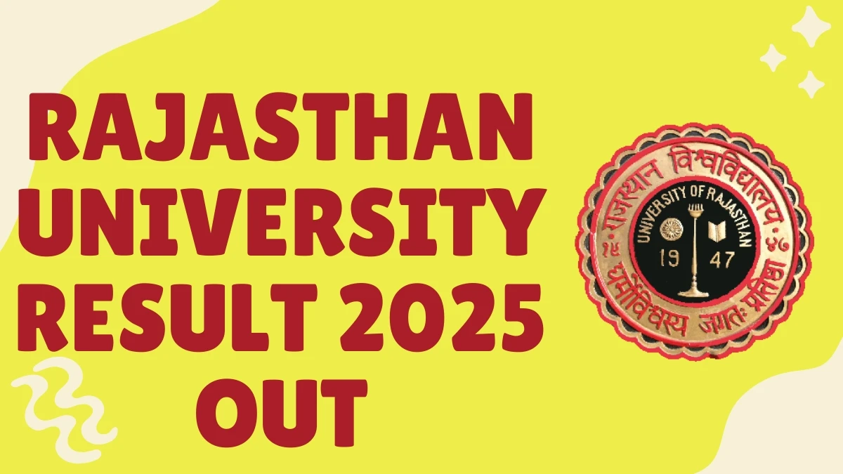 Rajasthan University Result 2025 Out at uniraj.ac.in Direct Link to Download 1st, 2nd and 3rd Semester Result